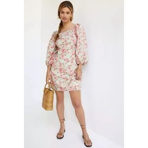 Anthropologie Puff-Sleeves Mini Dress NWT - L and XL